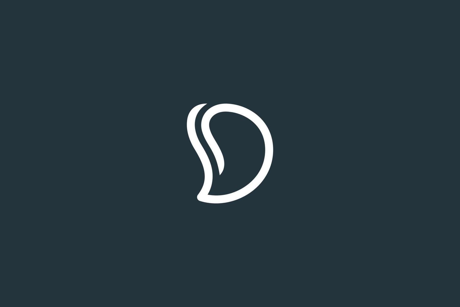 plantilla de vector de diseño de logotipo de letra sd simple