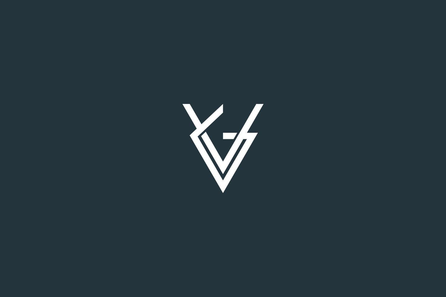 Initial Letter VG or GV Logo Design Vector Template