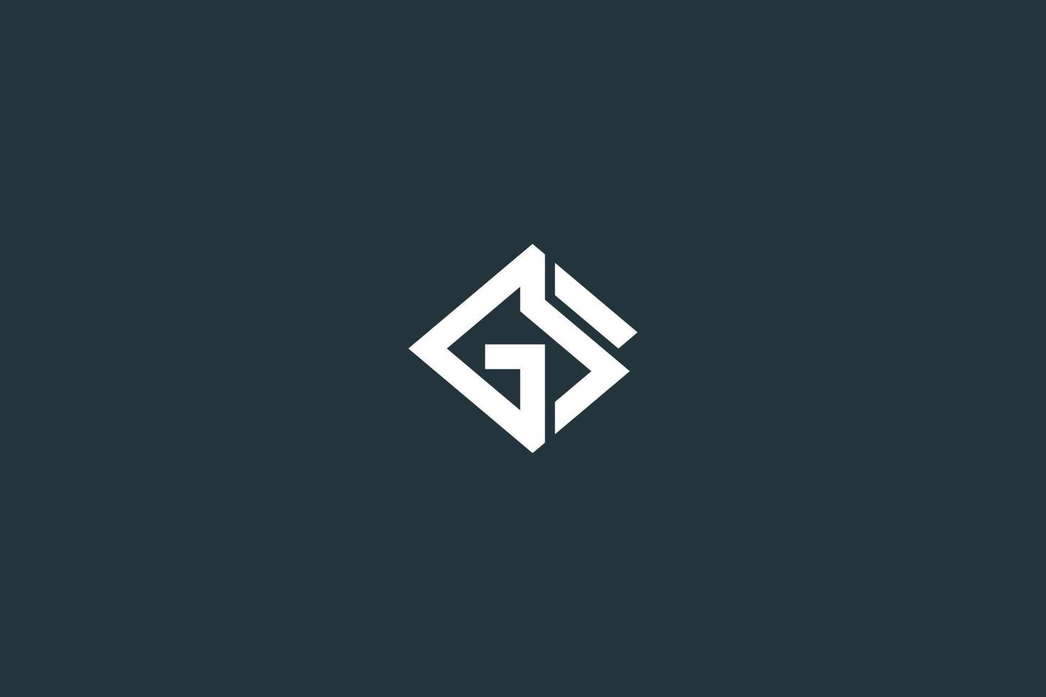 Initial Letter GS Logo Design Vector Template