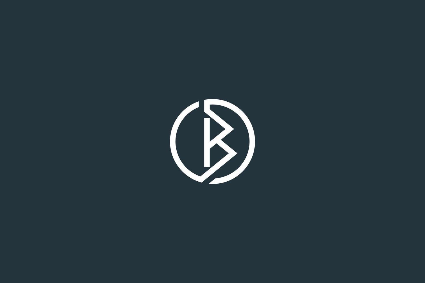letra inicial b plantilla de vector de diseño de logotipo simple
