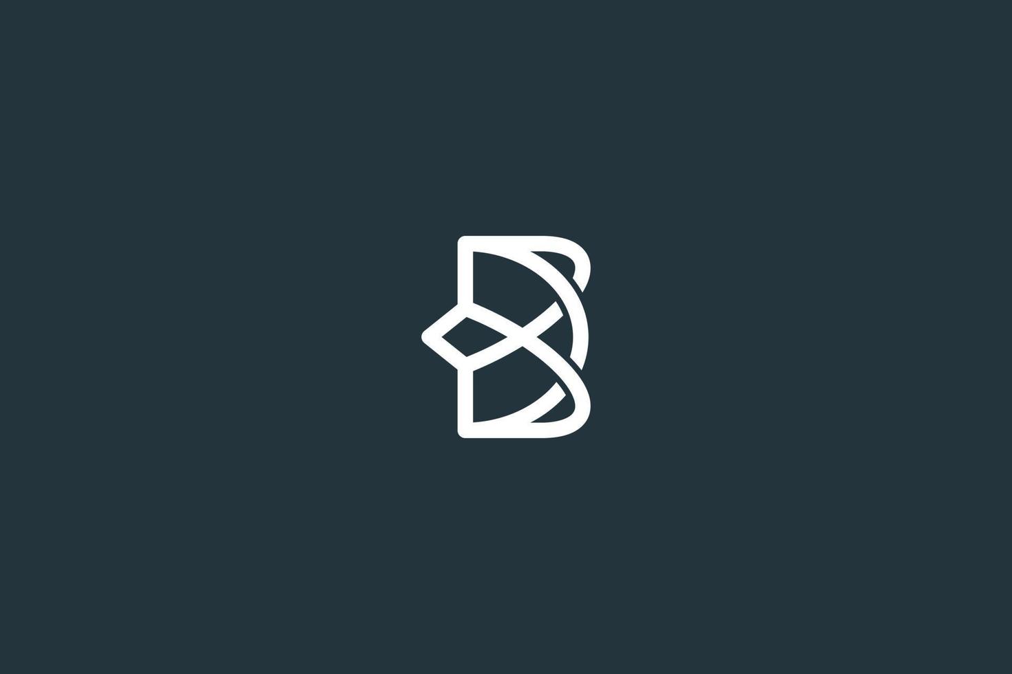 Initial Letter DB or BD Logo Design Vector Template