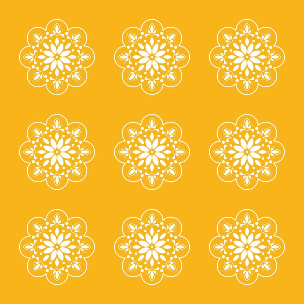 Element of Flower ornament. Vector illustration.