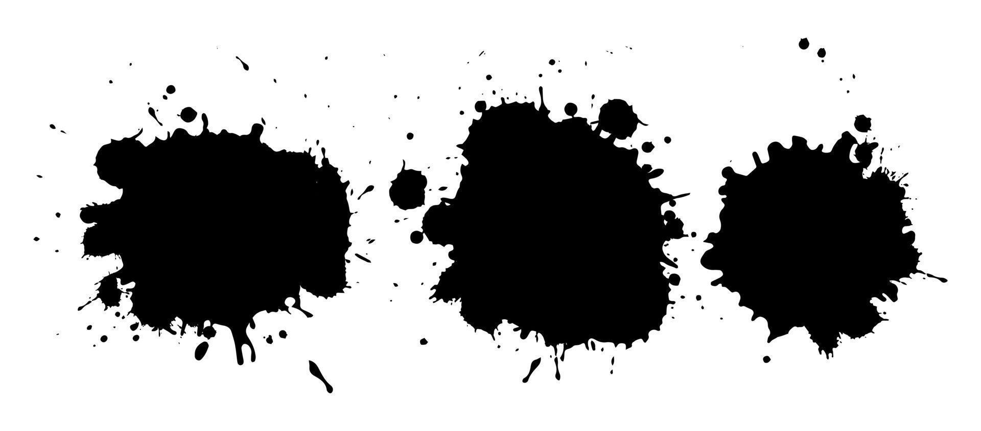 Black ink splatter background design Royalty Free Vector