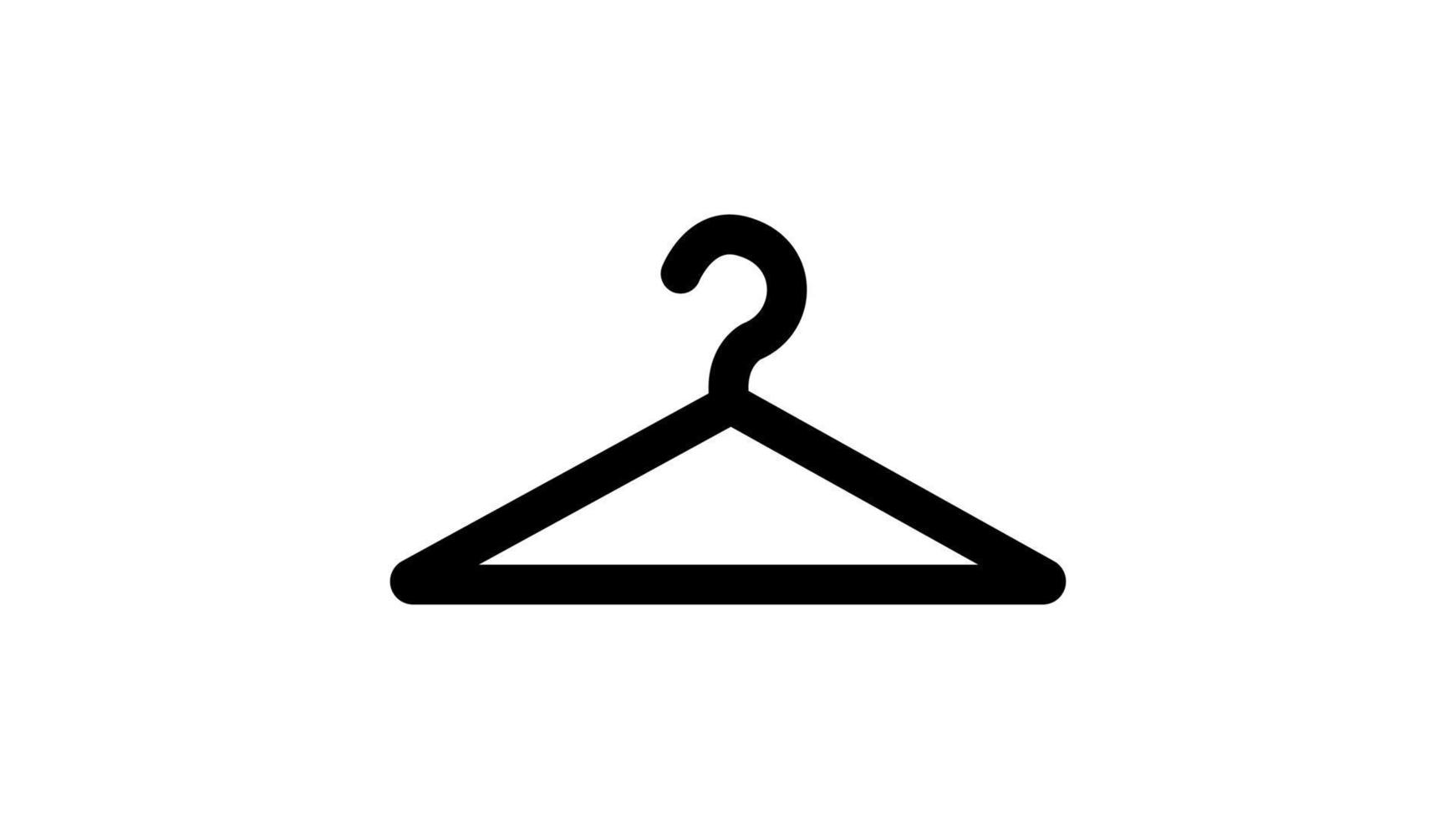 Hanger for clother icon symbol vector