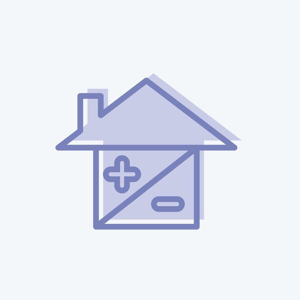 Icon Mortgage. suitable for education symbol. two tone style. simple design editable. design template vector. simple illustration vector