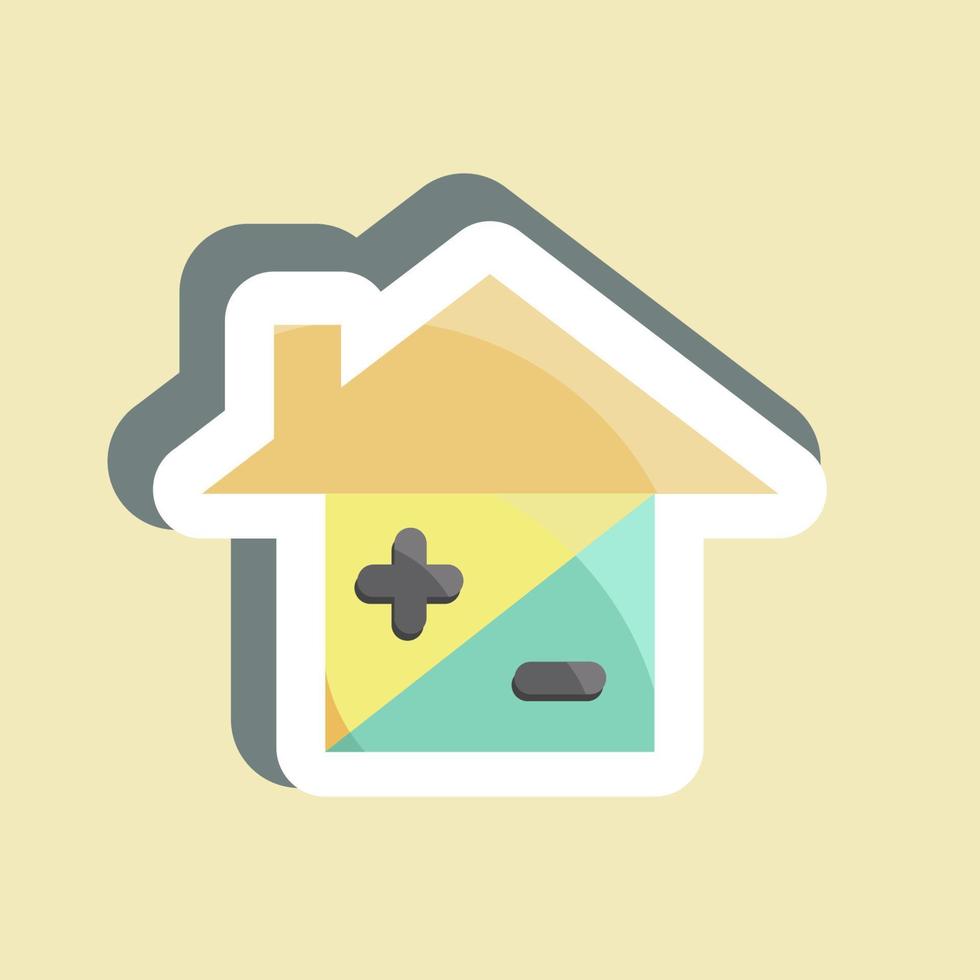 Sticker Mortgage. suitable for education symbol. simple design editable. design template vector. simple illustration vector