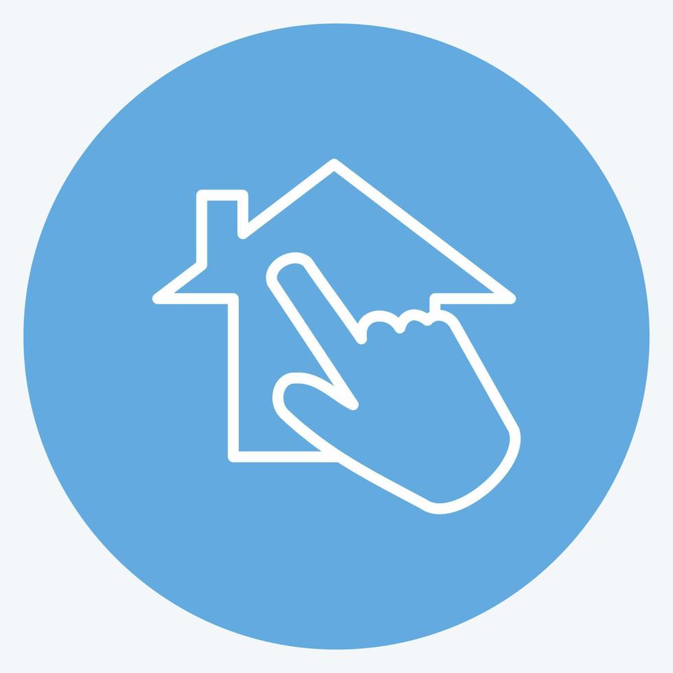 Icon Choose. suitable for education symbol. blue eyes style. simple design editable. design template vector. simple illustration vector