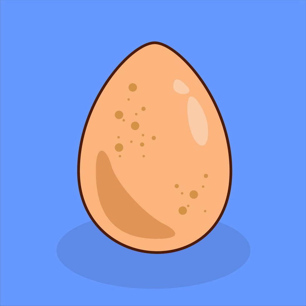 whole chicken egg vector