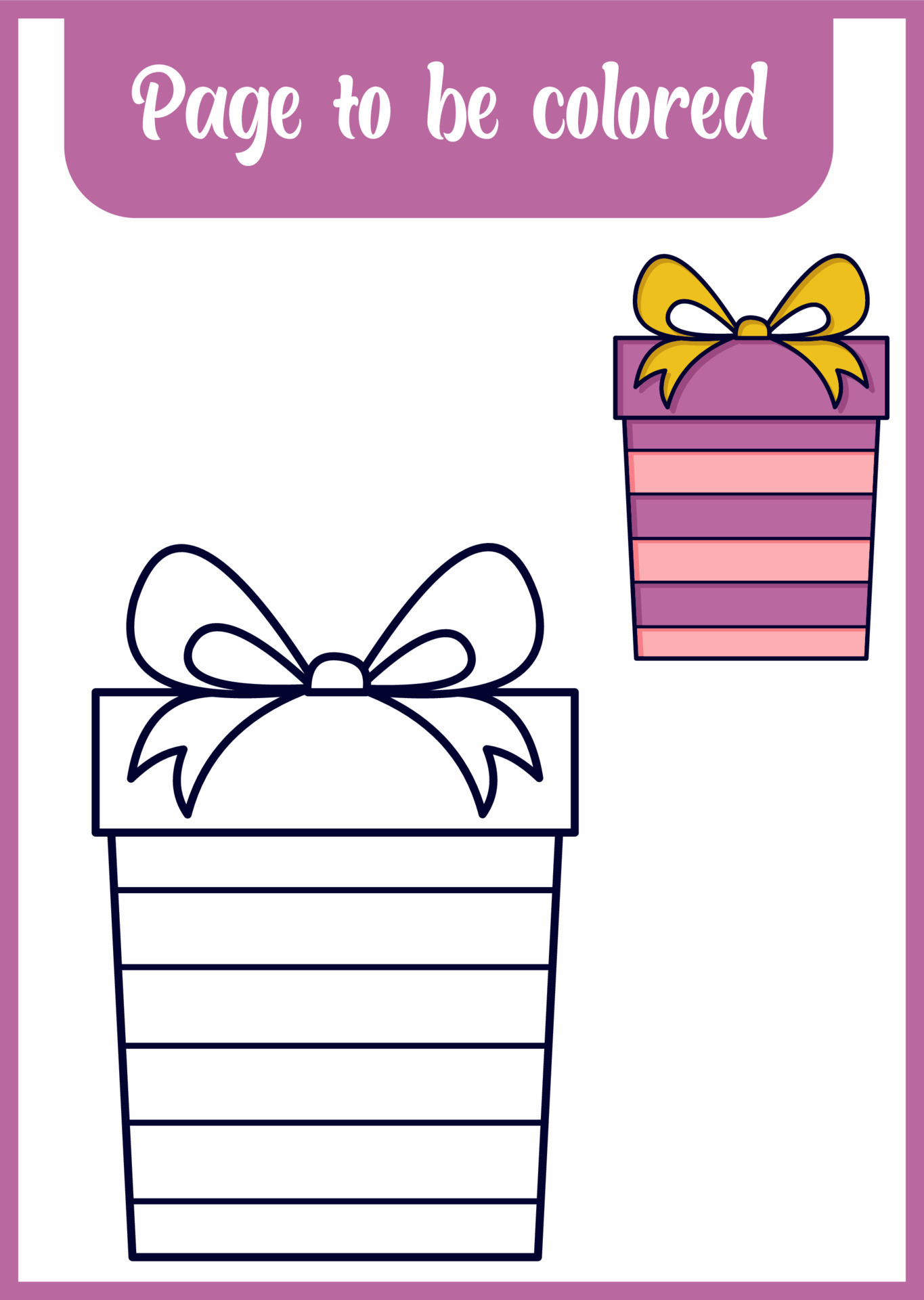coloring book for kid a gift 7738826 Vector Art at Vecteezy