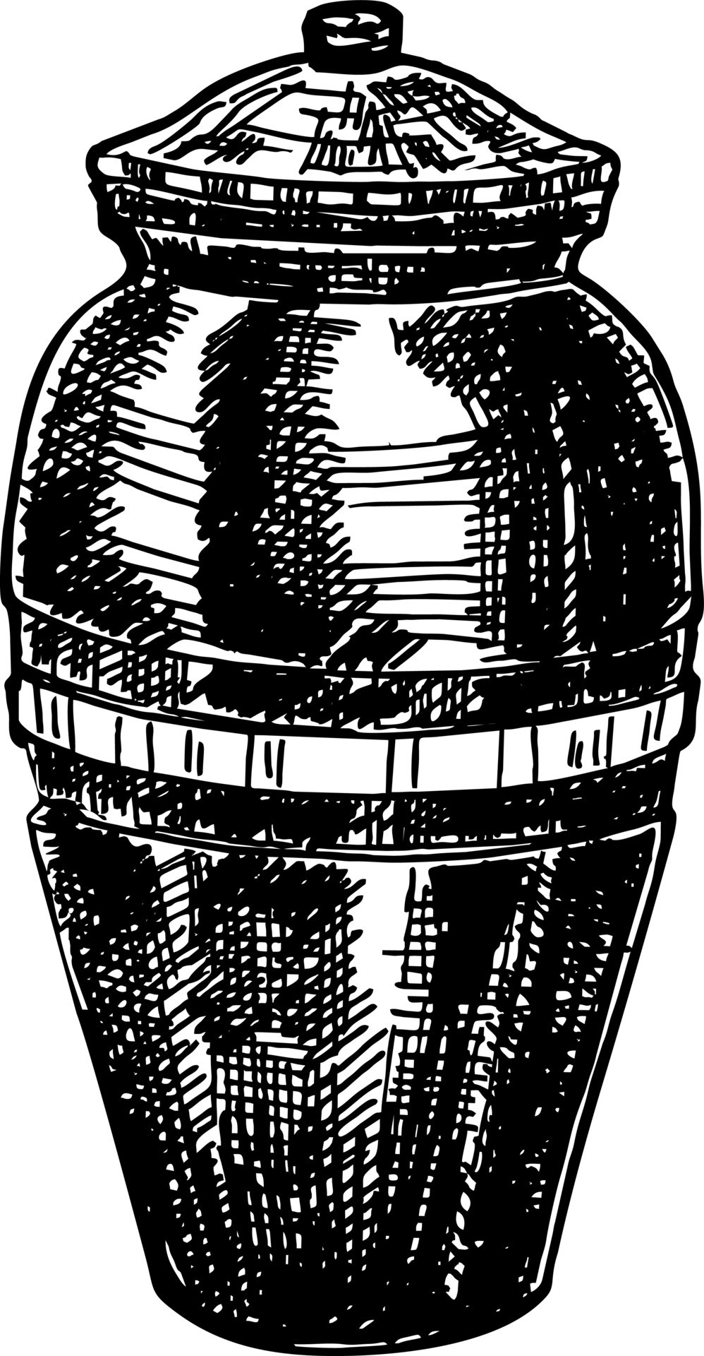 Drawing urn with ashes 7738875 Vector Art at Vecteezy