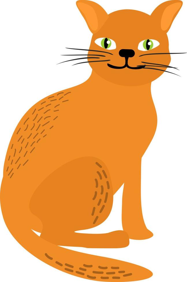 Animal, cat, feline, ginger, orange, pet, sit icon - Download on