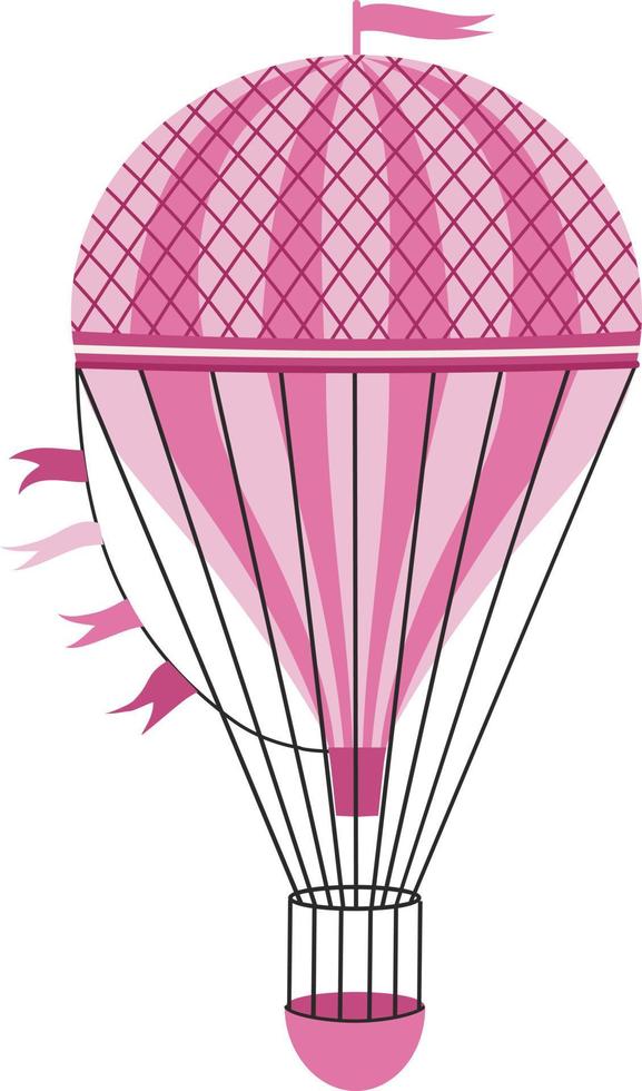 Aerostat illustration colorful hot air balloons. Vector illustration