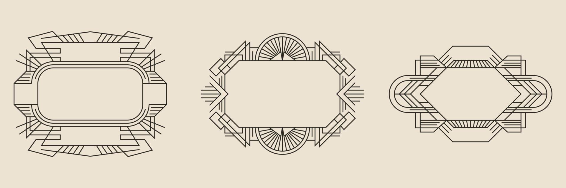 Art Deco Border 7739288 Vector Art at Vecteezy