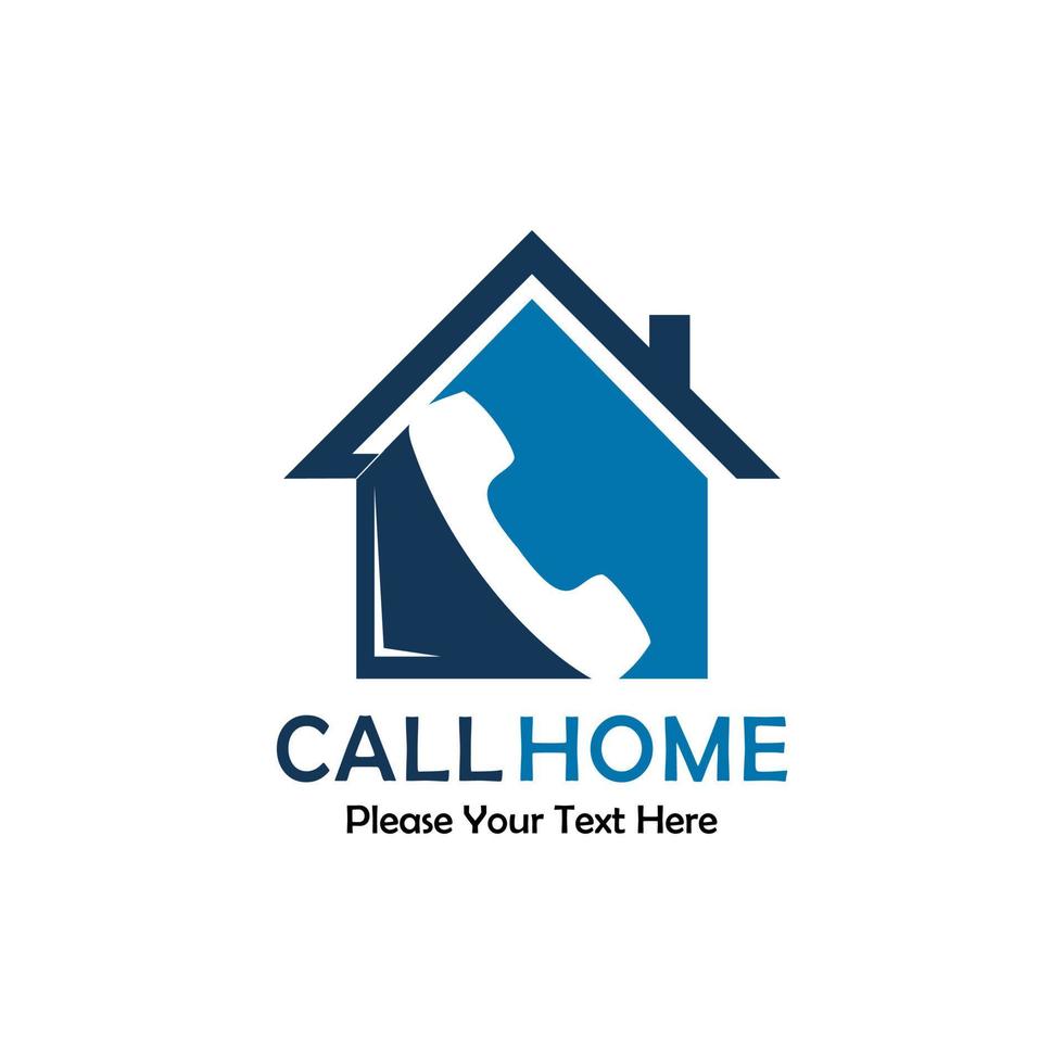 Call Home logo design template illustration. suitable for agency, managemeent, technology, application, web, agency etc vector