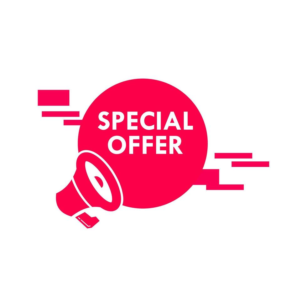 Special offer label for promotion product vector