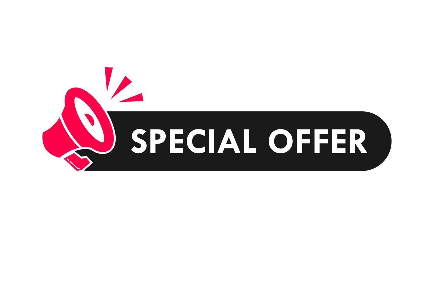 Special offer label for promotion product vector