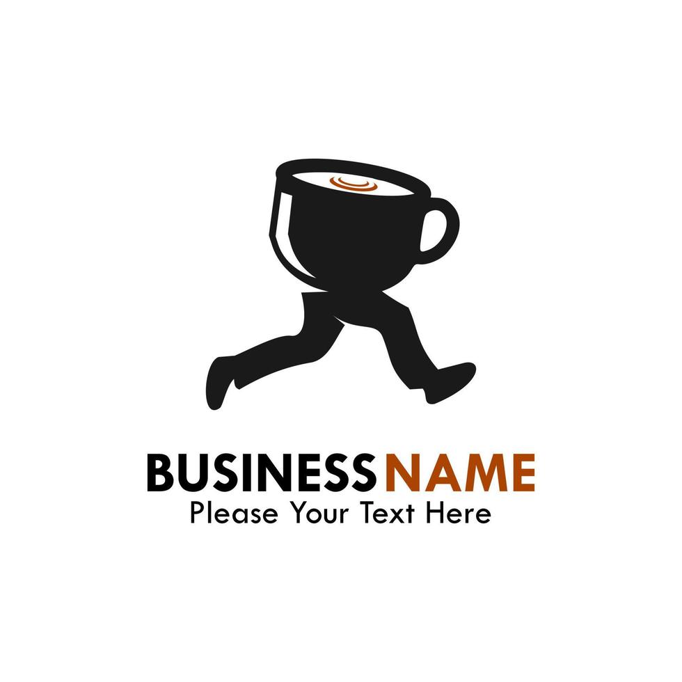 This is coffee shop logo template illustration. suitable for cafe, restaurant etc vector