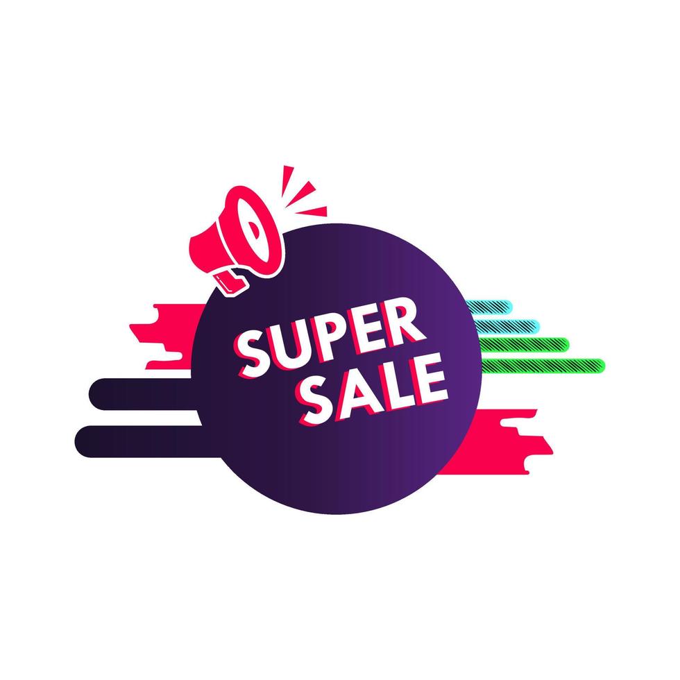 Super sale logo template illustration vector