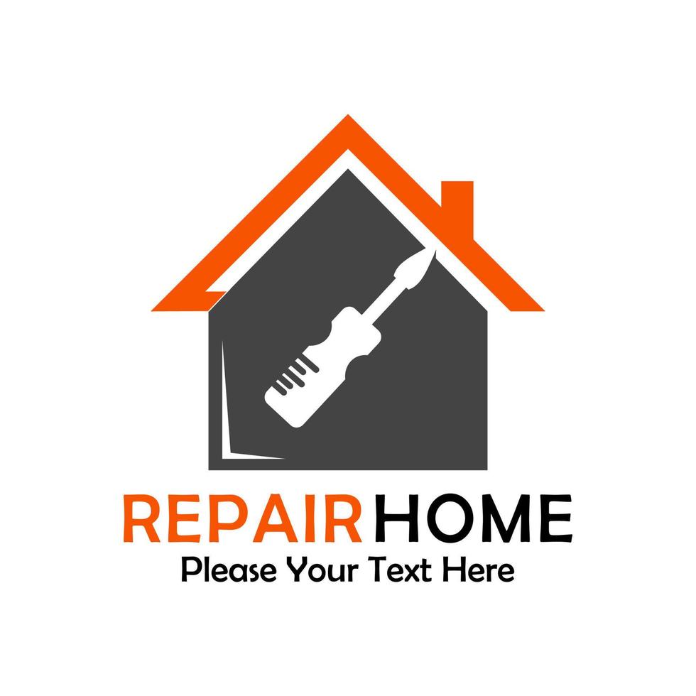 Home repair logo template illustration vector