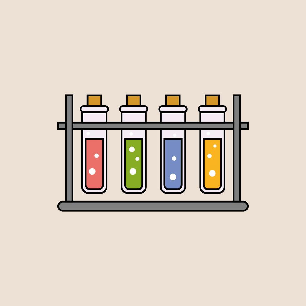 diseño de vectores de iconos de laboratorio químico