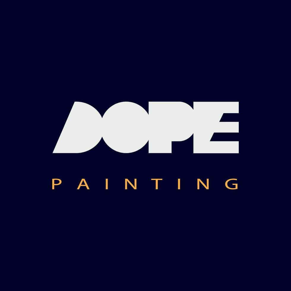 interior company logo concept with dope name 7740044 Vector Art at Vecteezy