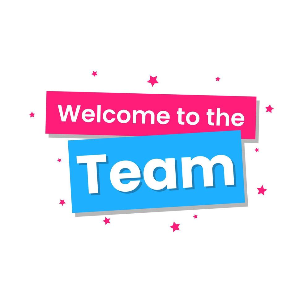 Welcome to the team celebration employee join business banner template vector