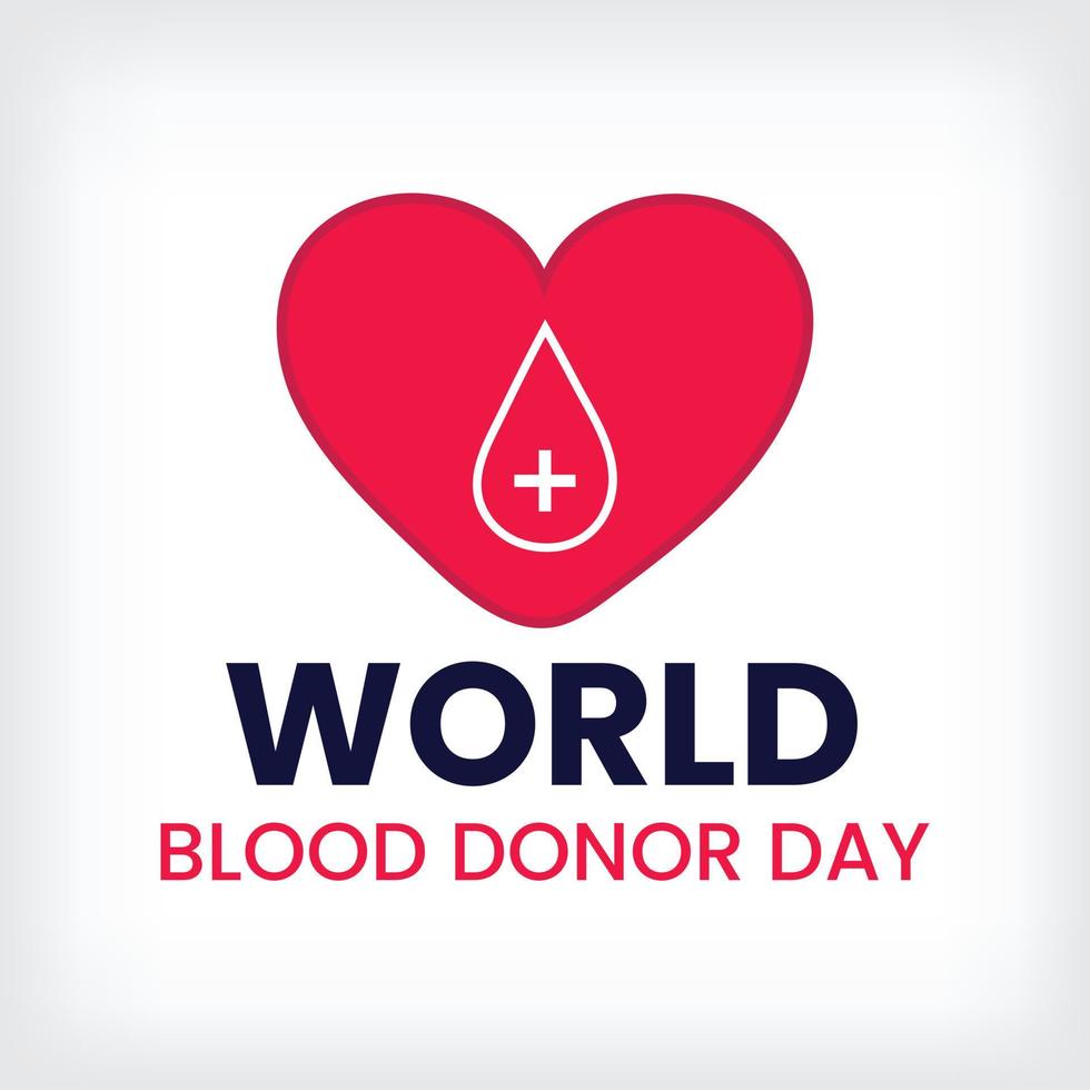 World blood donor day june 14th vector blood donor day background