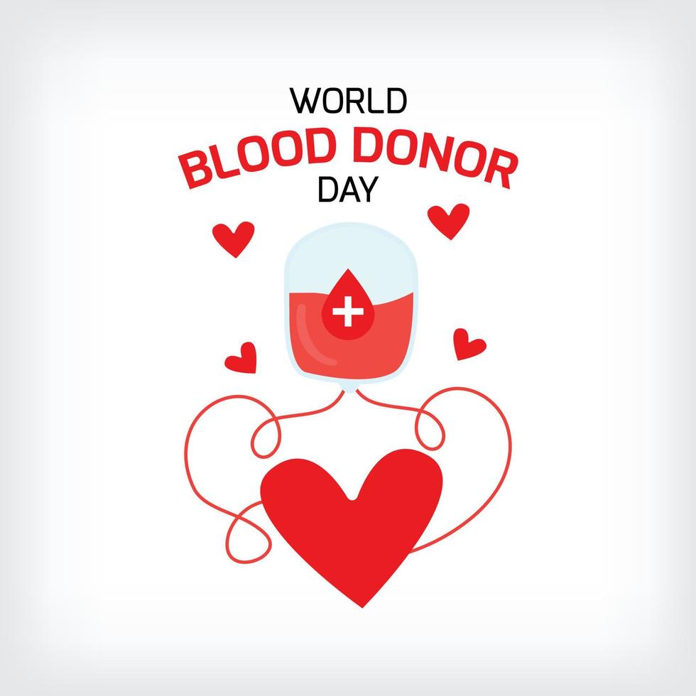 World blood donor day june 14th vector blood donor day background