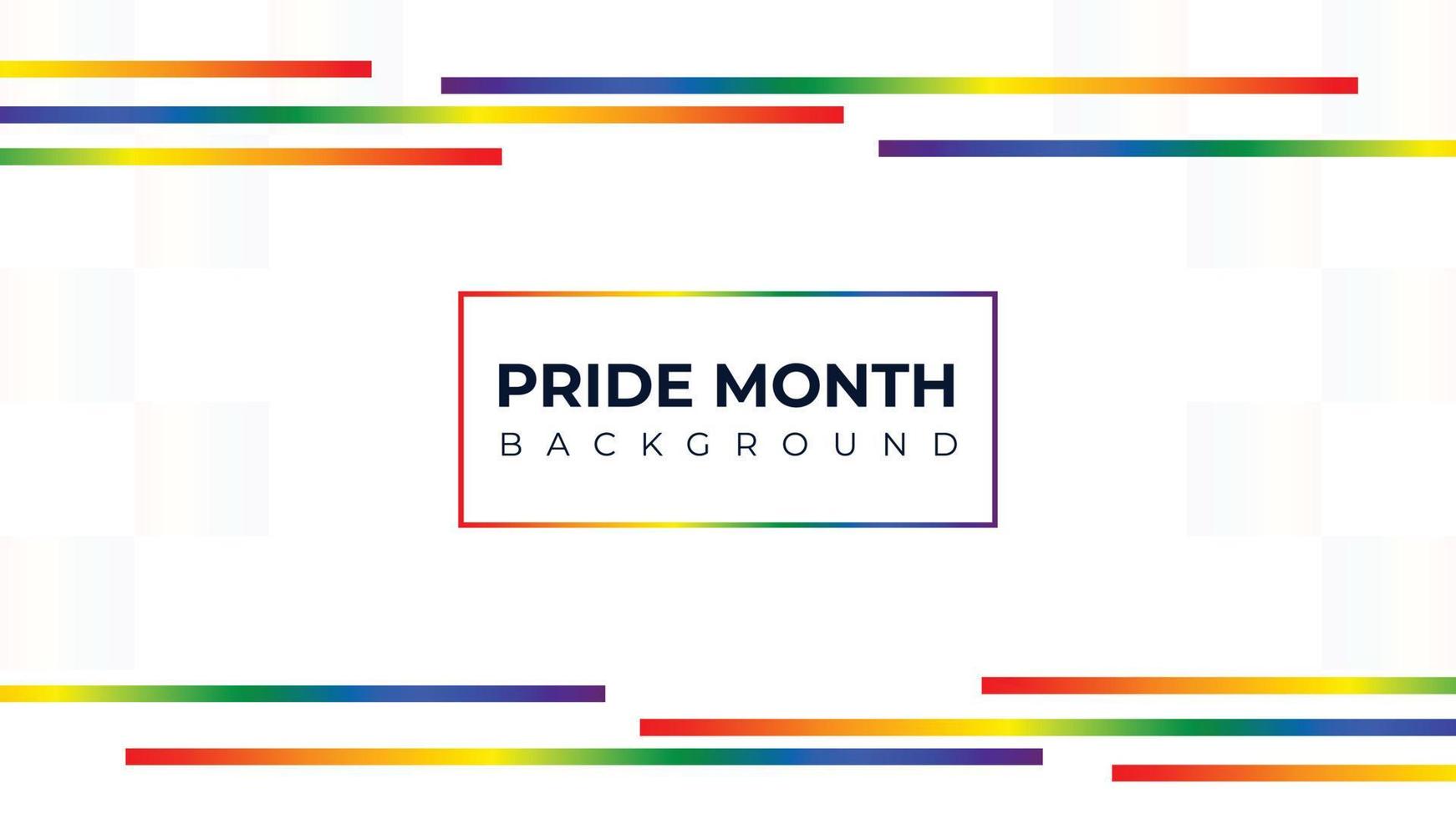 Pride Month Banner, Pride Month Background On Pride Month Colorful Rainbow Concept LGBT vector