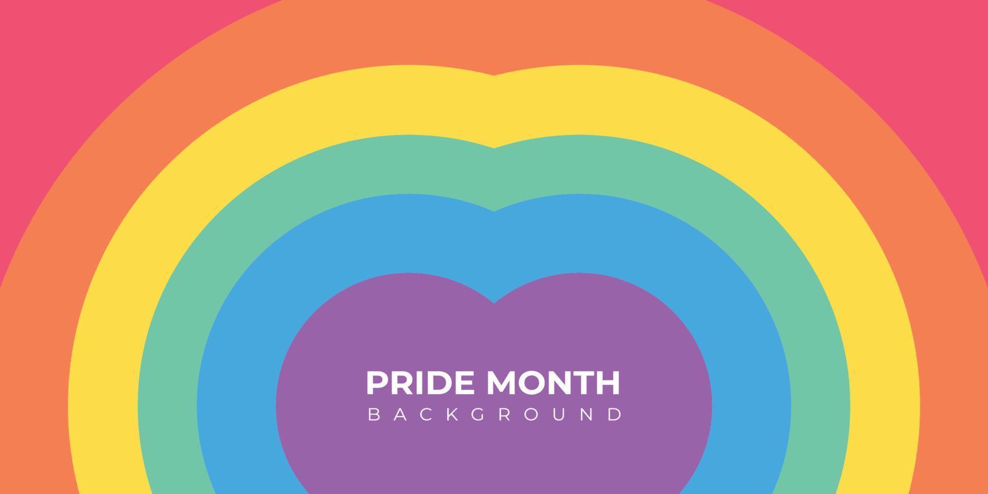 Pride Month Banner Pride Month Background On Pride Month Colorful Rainbow Concept LGBT vector