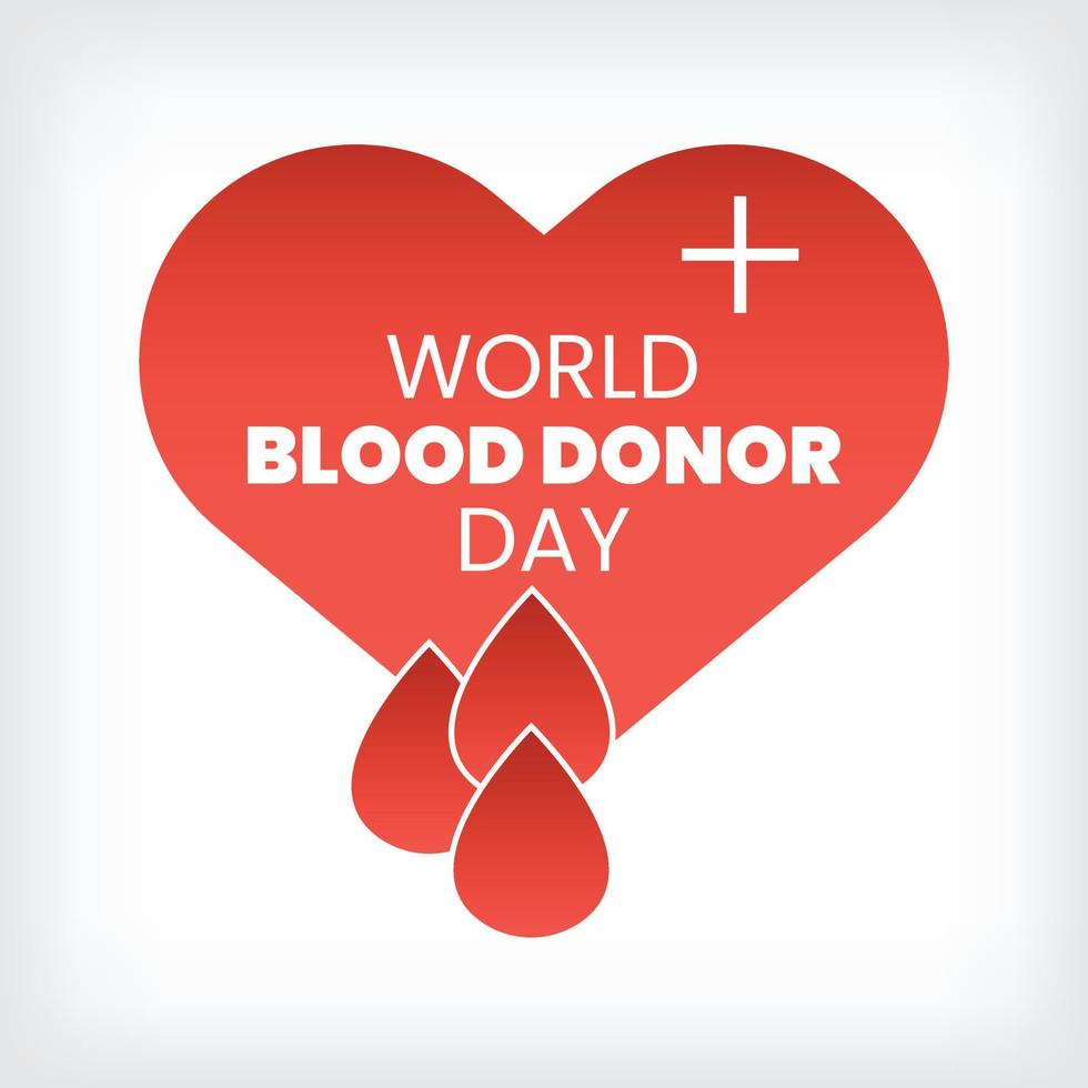 World blood donor day june 14th vector blood donor day background