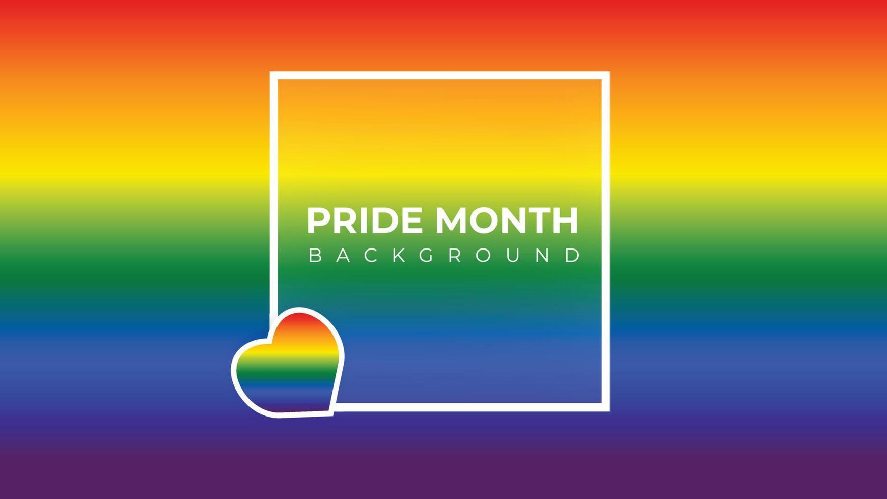 Pride Month Banner, Pride Month Background On Pride Month Colorful Rainbow Concept LGBT vector