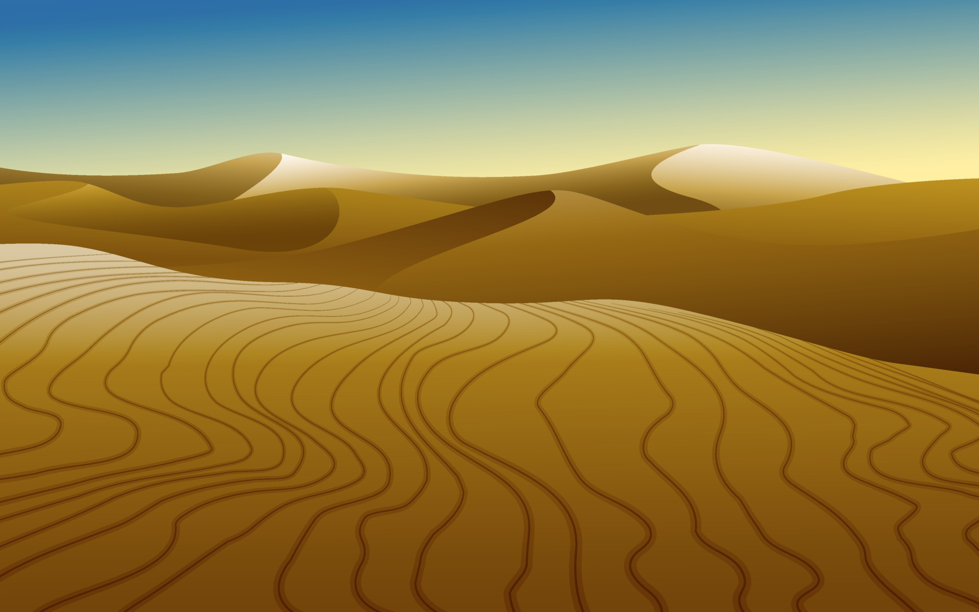 Empty Desert Background