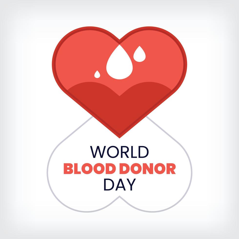 World blood donor day june 14th vector blood donor day background