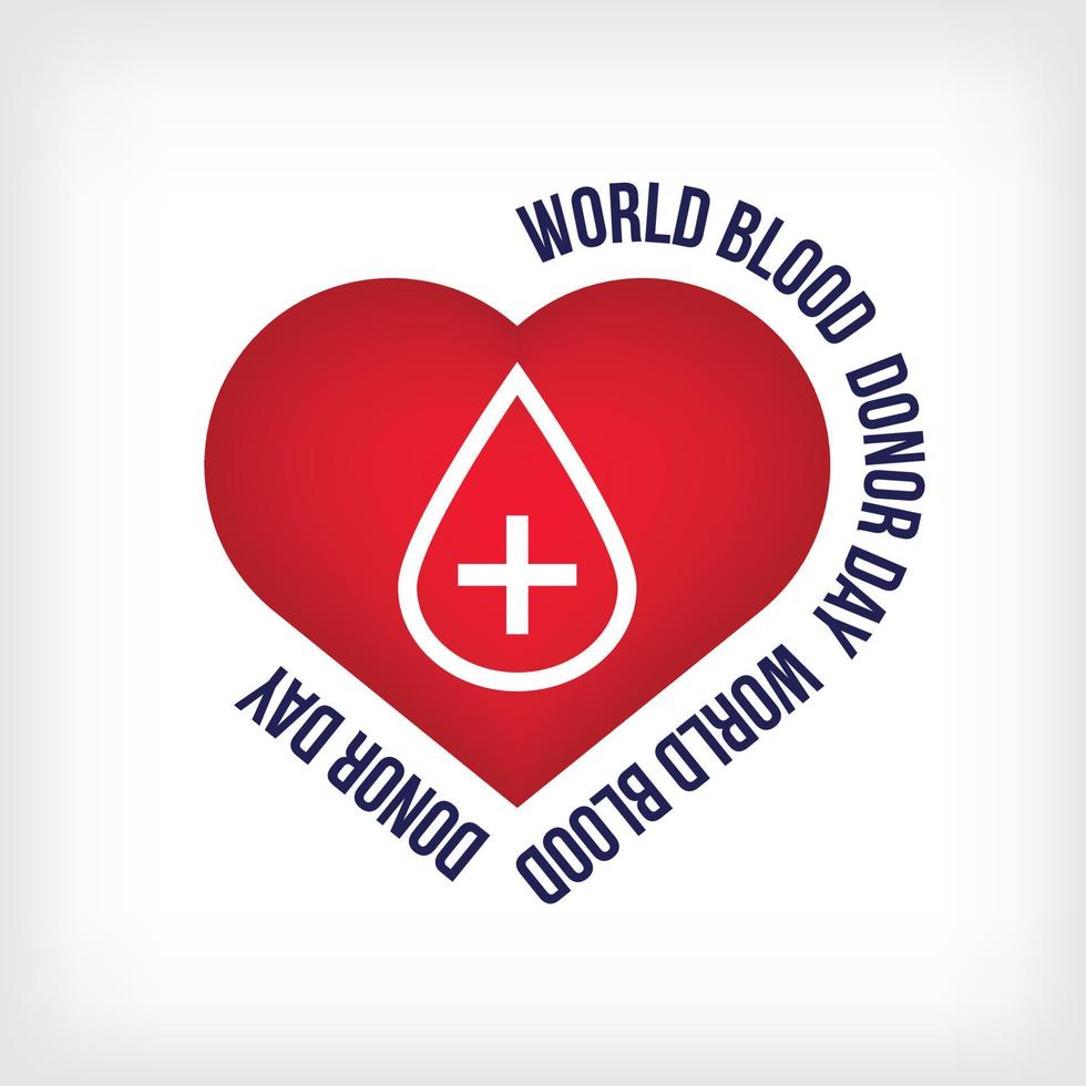 World blood donor day june 14th vector blood donor day background