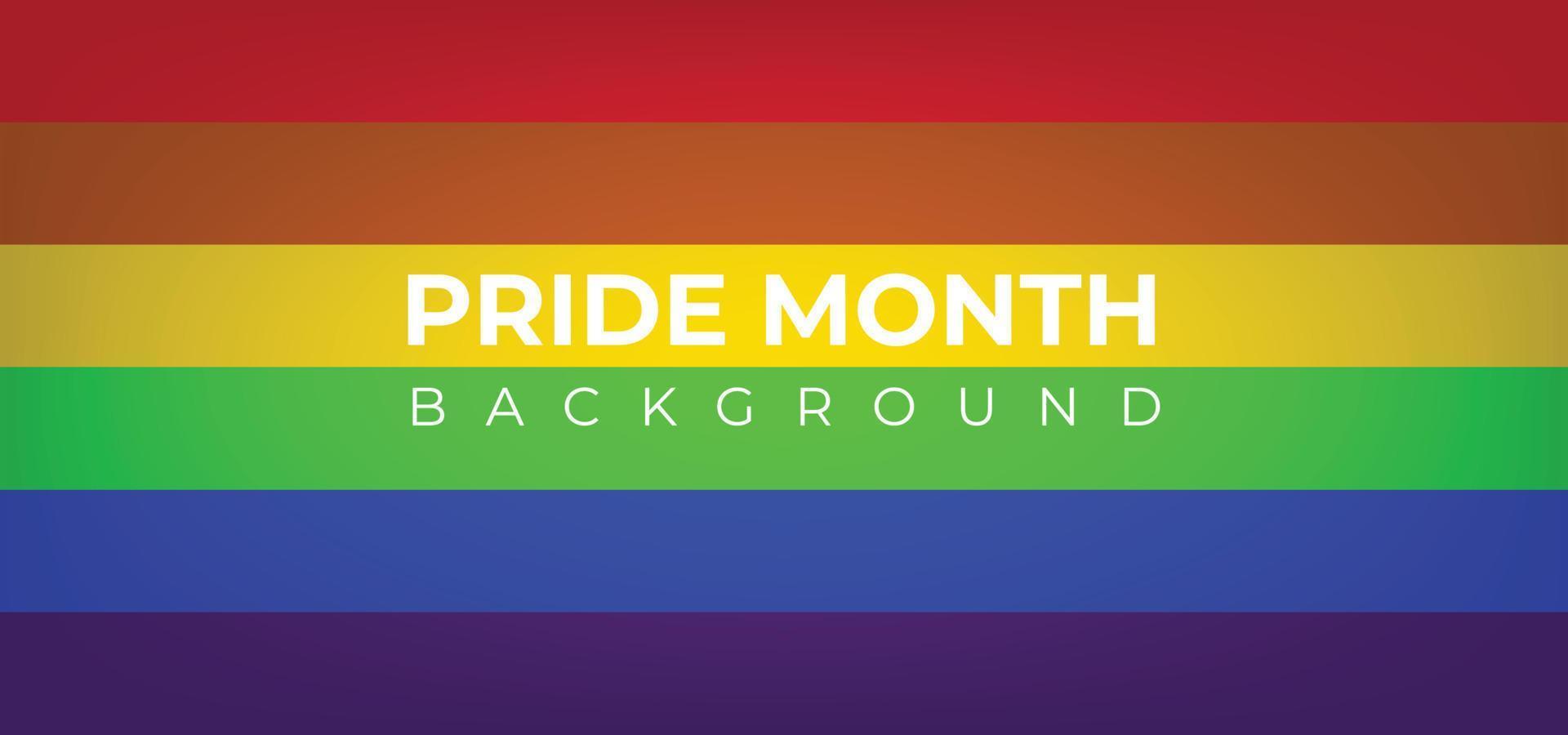 Pride Month Banner, Pride Month Background On Pride Month Colorful Rainbow Concept LGBT vector