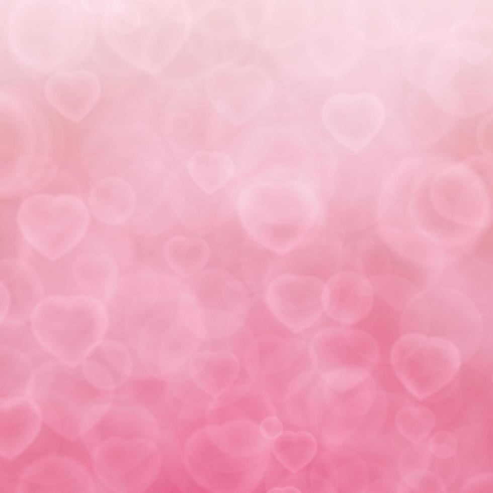 Shining heart bokeh background. vector