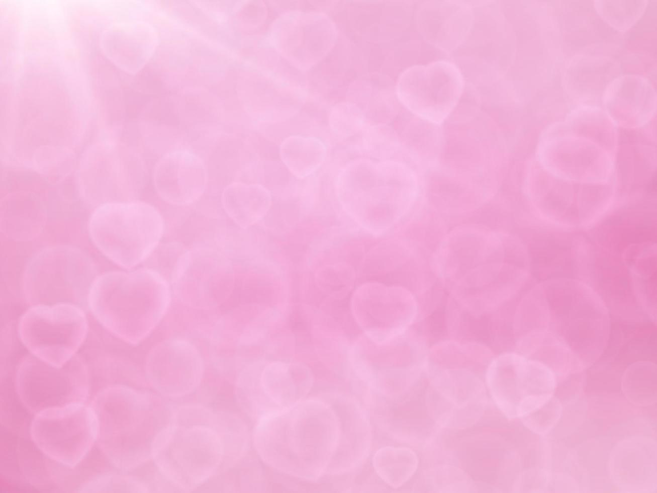 Shining heart bokeh background. vector