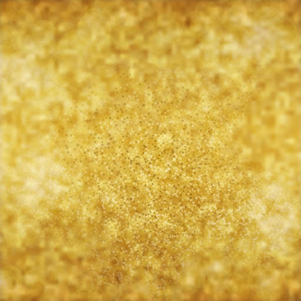 Gold glitter abstract background.  Golden sparkles. Bokeh. Gold dust. vector