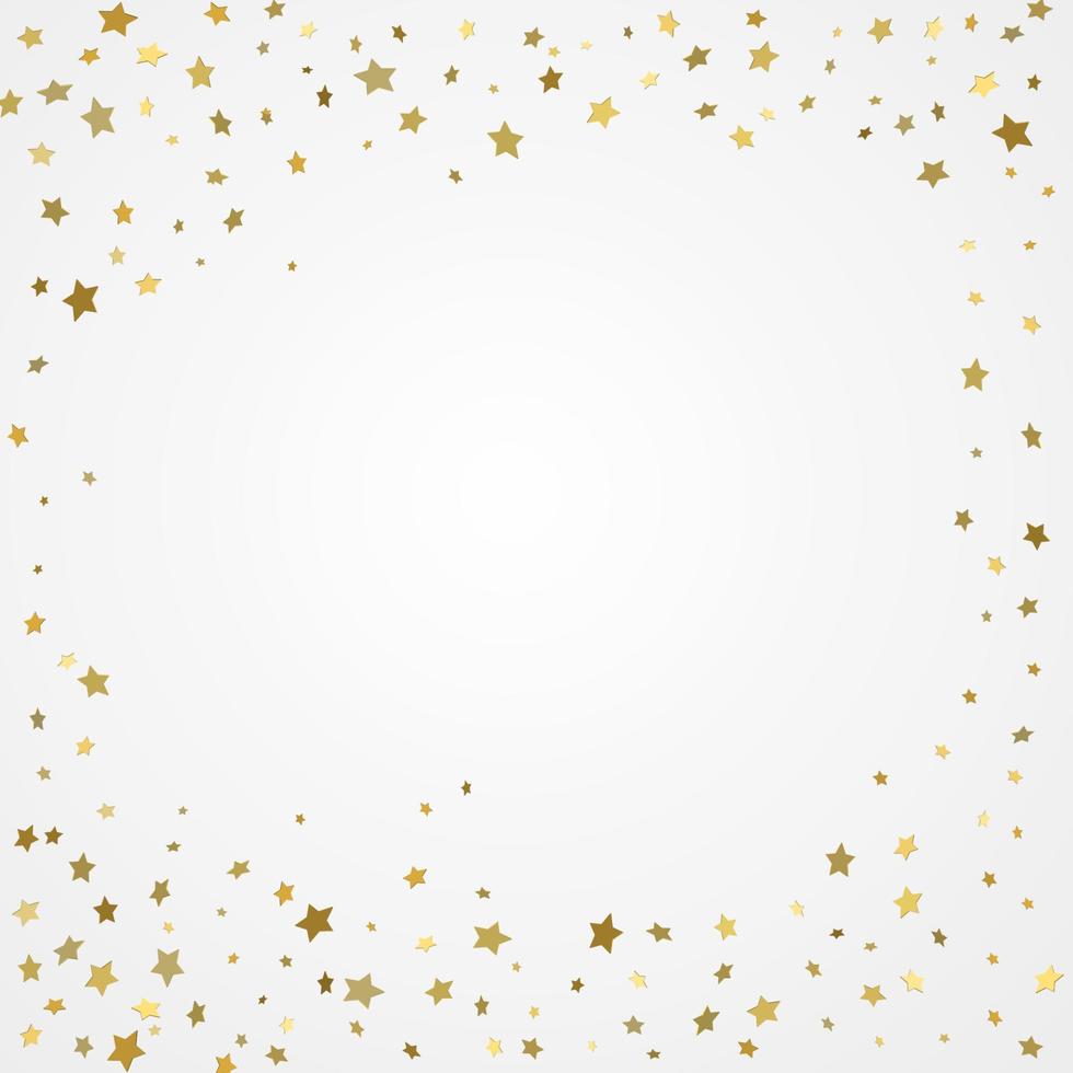 Gold 3d stars on transparent background vector