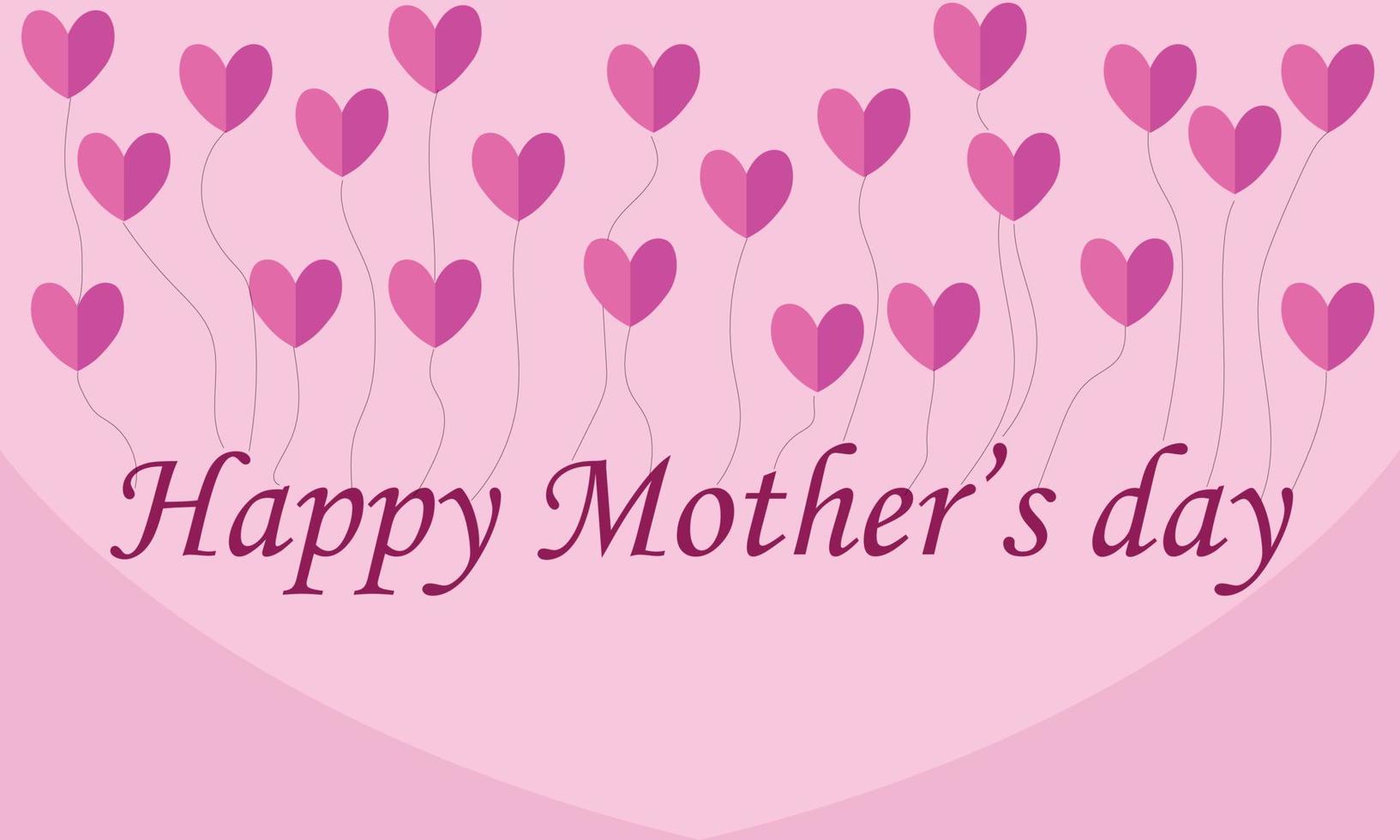 happy mothers day card vector
