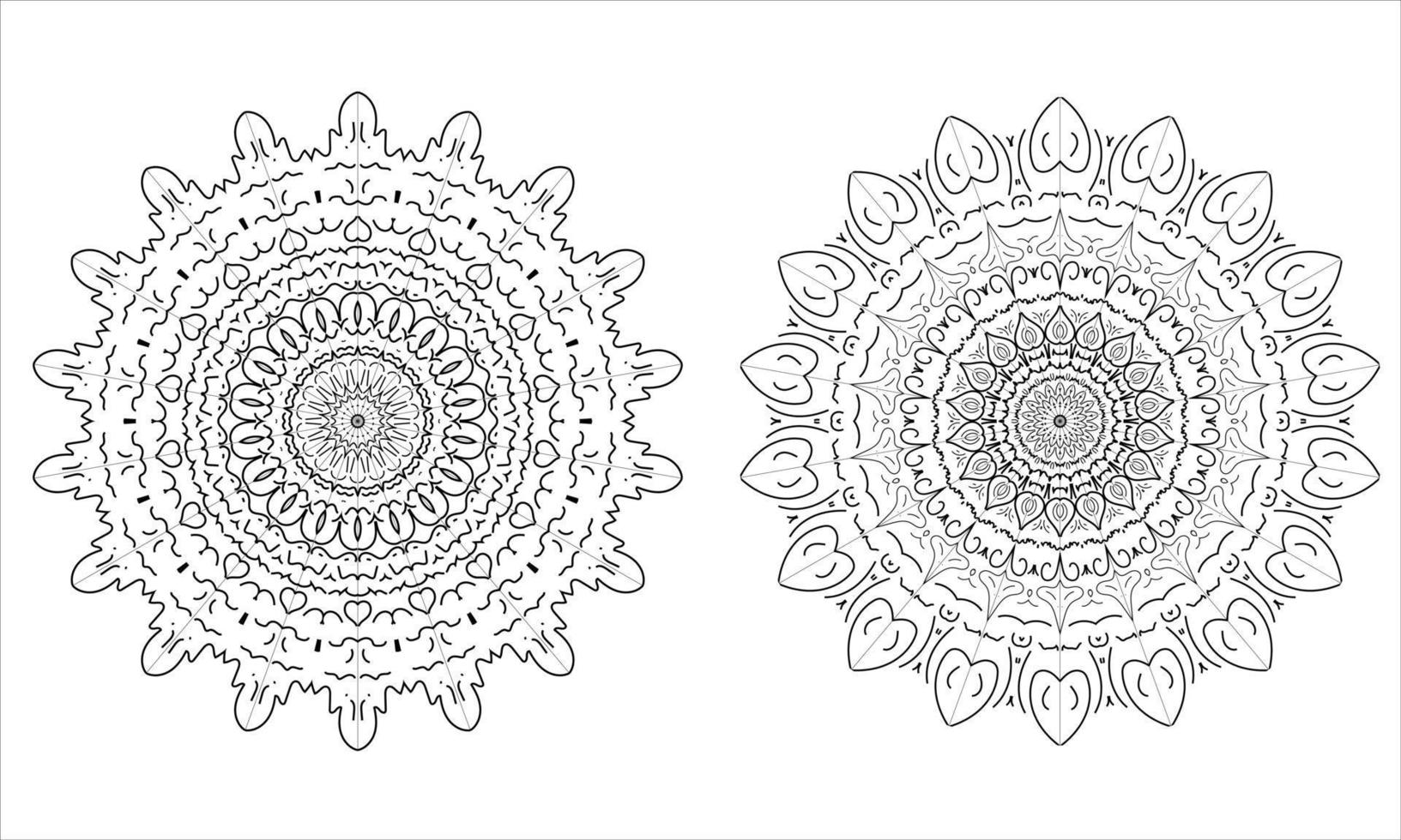 lace ornament mandala design template vector