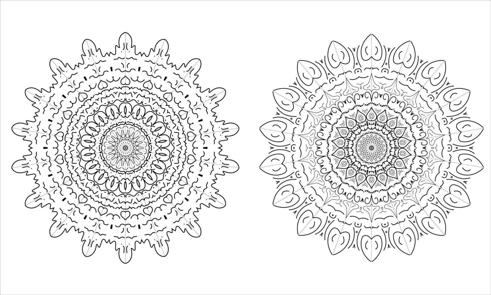 plantilla de diseño de mandala de adorno de encaje vector