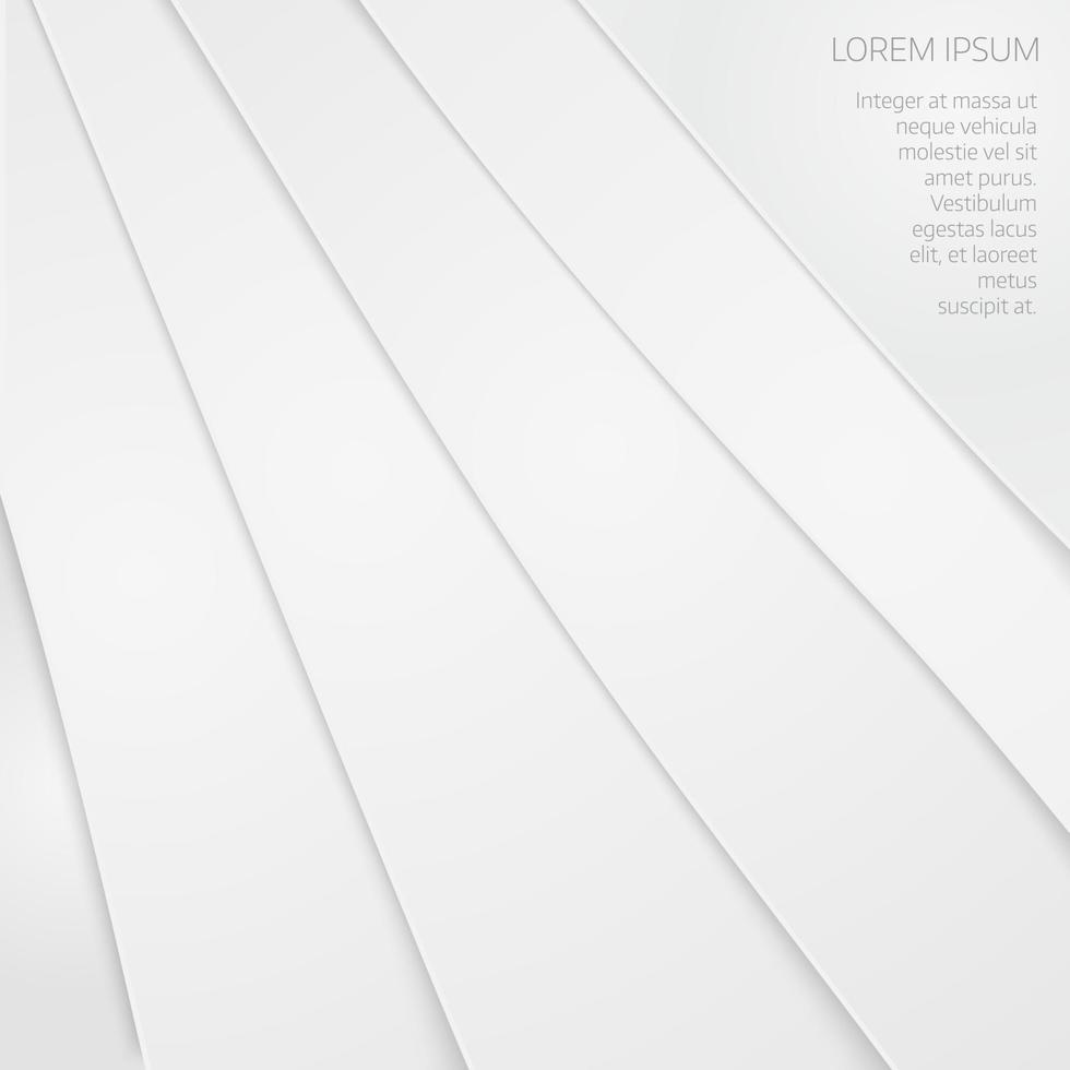 Abstract background with white paper layers vector