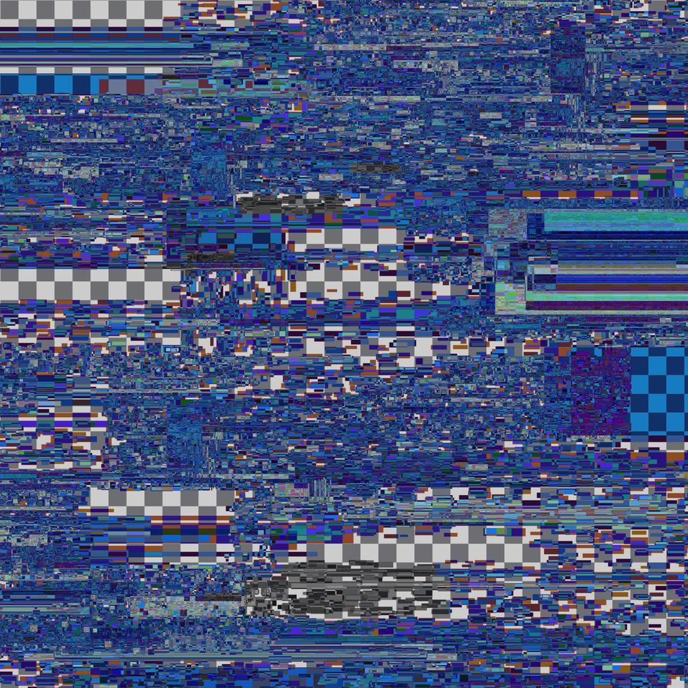 Glitch texture. Computer screen error. Digital pixel noise abstract design. vector