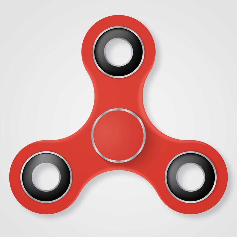 Vector illustration of  Hand fidget spinner