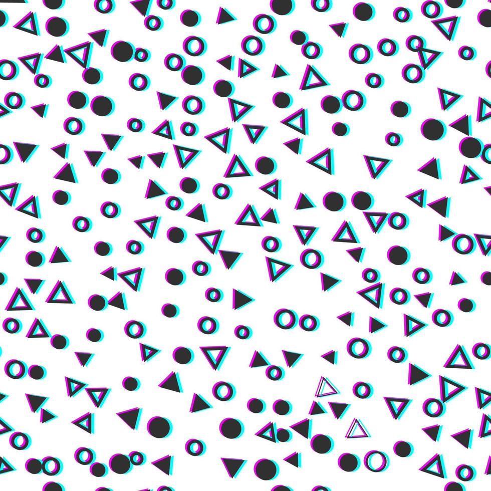 Vector abstract seamless pattern with glitch effect.