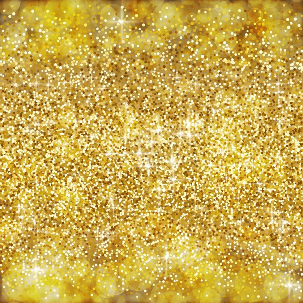 Gold glitter abstract background. vector