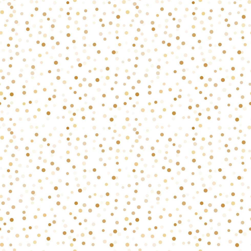 Seamless pattern with gold confetti. Seamless circle pattern vector