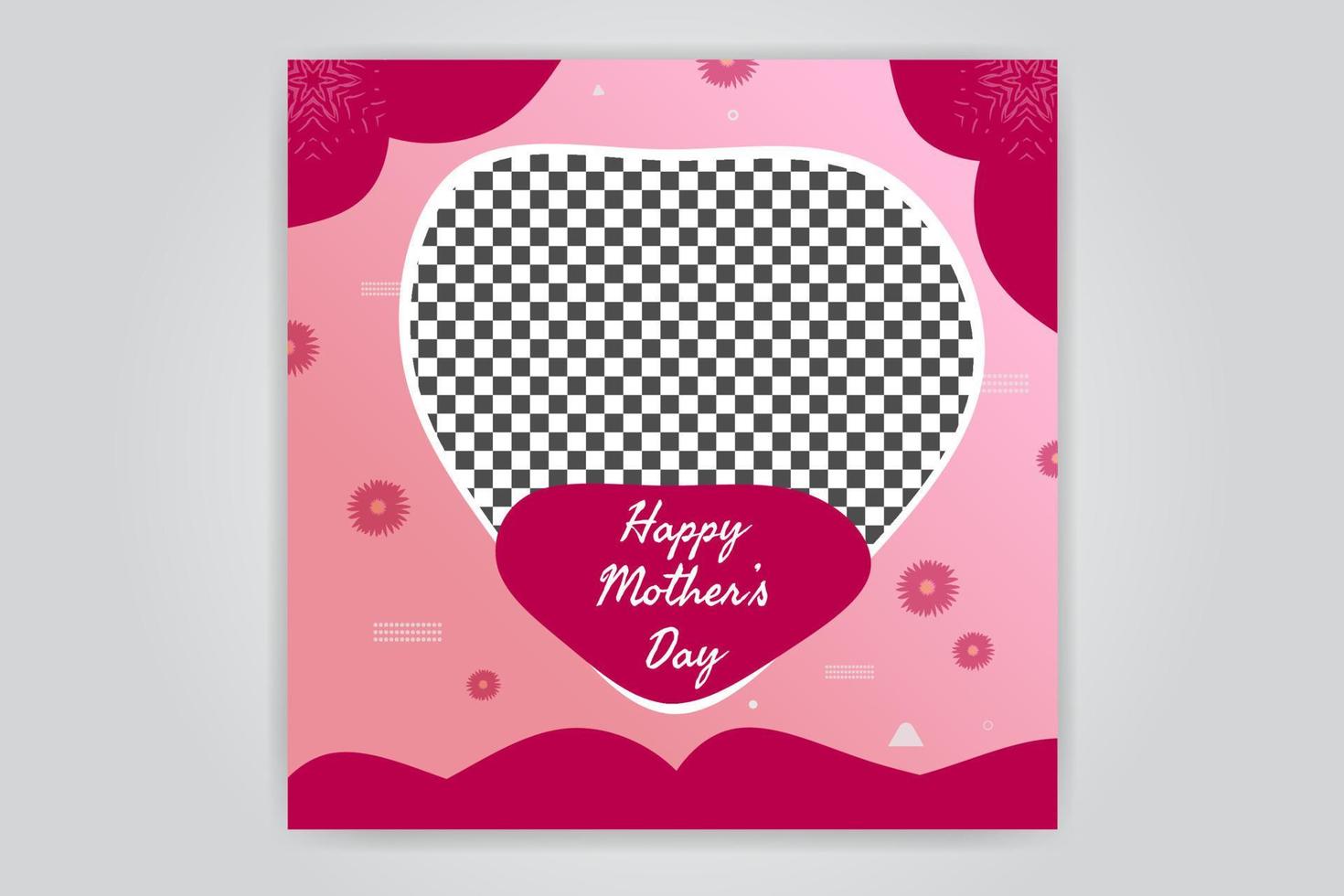 Mothers Day Fashion Sales Offer Discount Banner Social Media Post Design Template Free Download vector